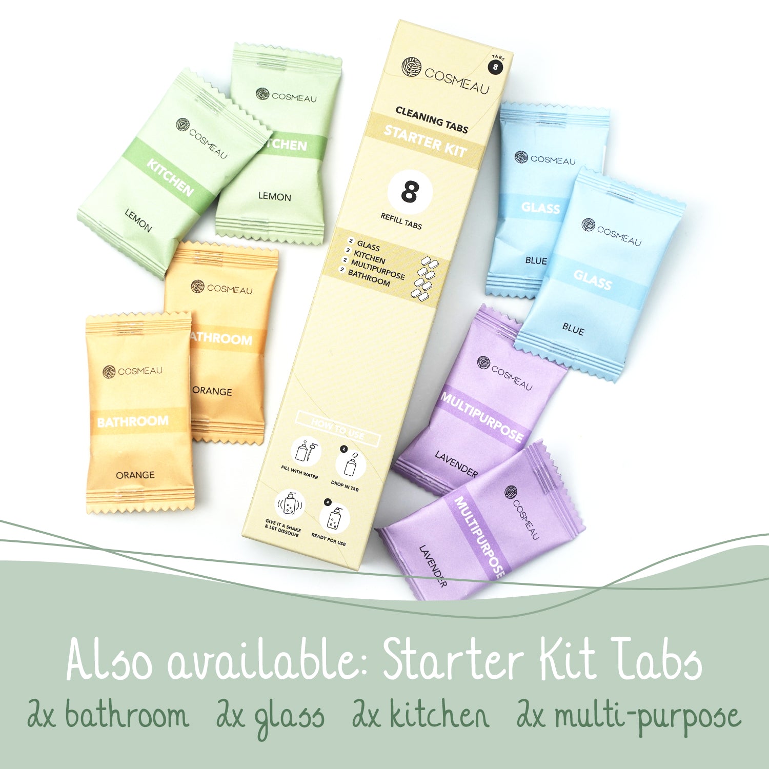 Clean Kit Tab Cosmeau Kitchen Cleaning Tabs Refill – Bamboozy COM
