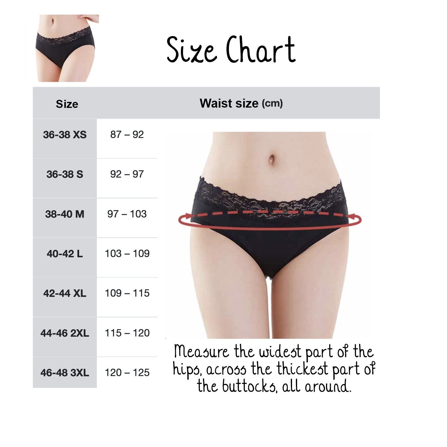 INNERSY Menstruatie-ondergoed, sterke bloeding, grote maten, bamboe INNERSY Menstruatie-ondergoed, sterke bloeding, grote maten, bamboe