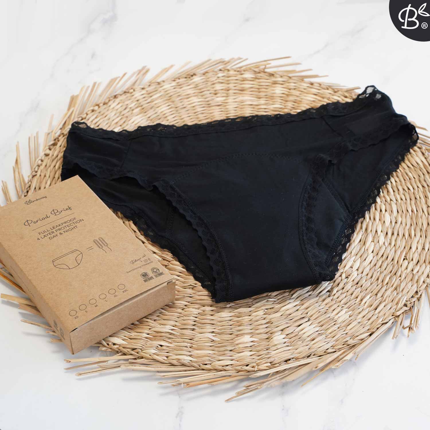 OEM Biodegradable Bamboo Cotton Seamless Anti-Side-Leakage Period Leakproof  Panties Women's Menstrual Period Underwear - China Panties and Underwear  price