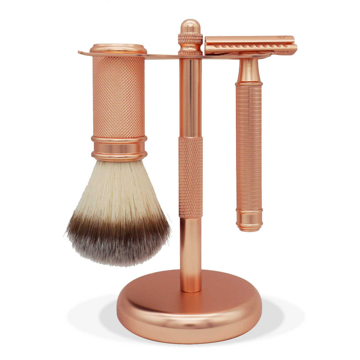 Bamboozy Safety Razor Rose Gold Gift Set with Shaving Brush – Bamboozy COM